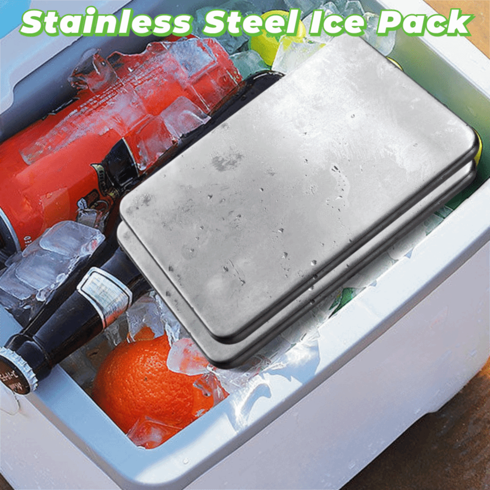 Meal Prep Quick - Plaques de refroidissement réutilisables en acier