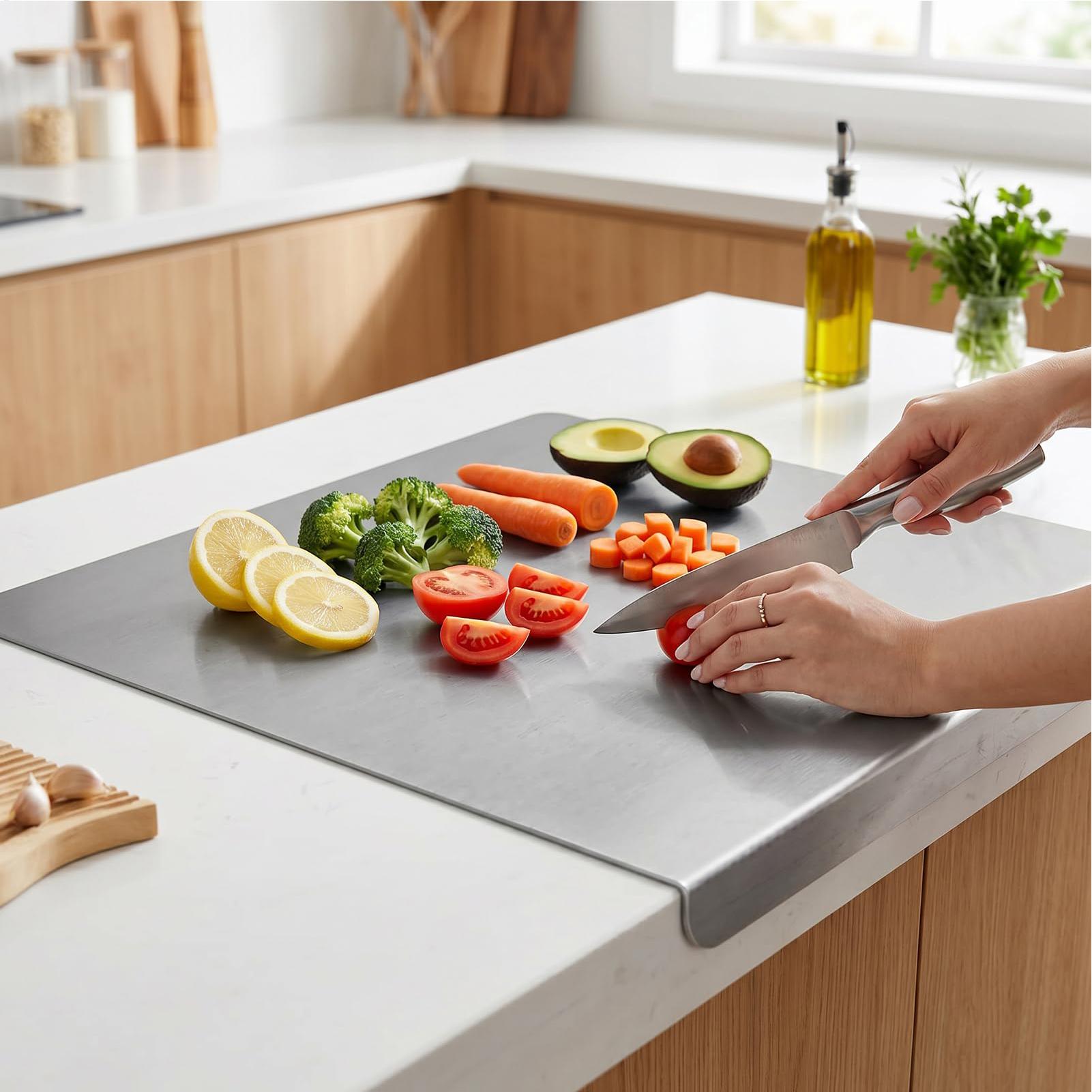 Meal Prep Restaurant - Planche à découper antidérapante en acier