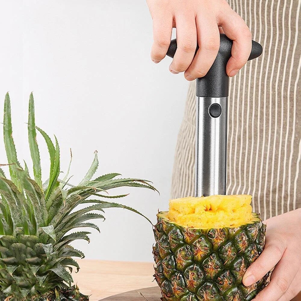 Pineapple Corer Slicer - Éplucheur d'ananas en acier inoxydable, trancheur