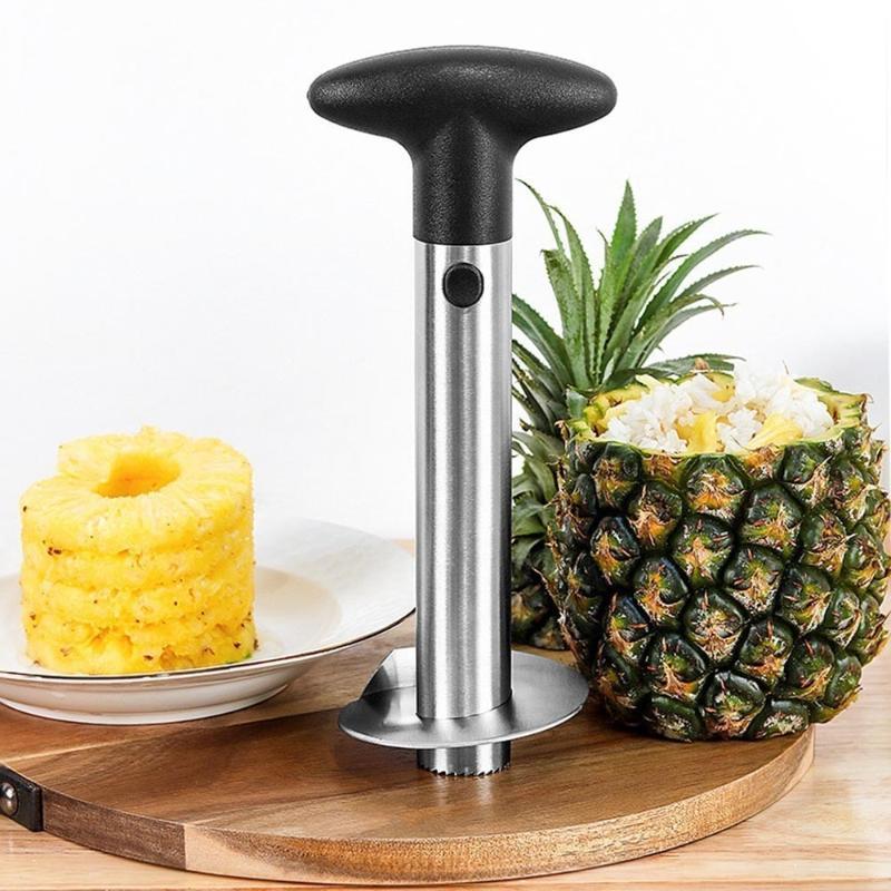Pineapple Corer Slicer - Coupe-ananas en acier inoxydable avec poignée