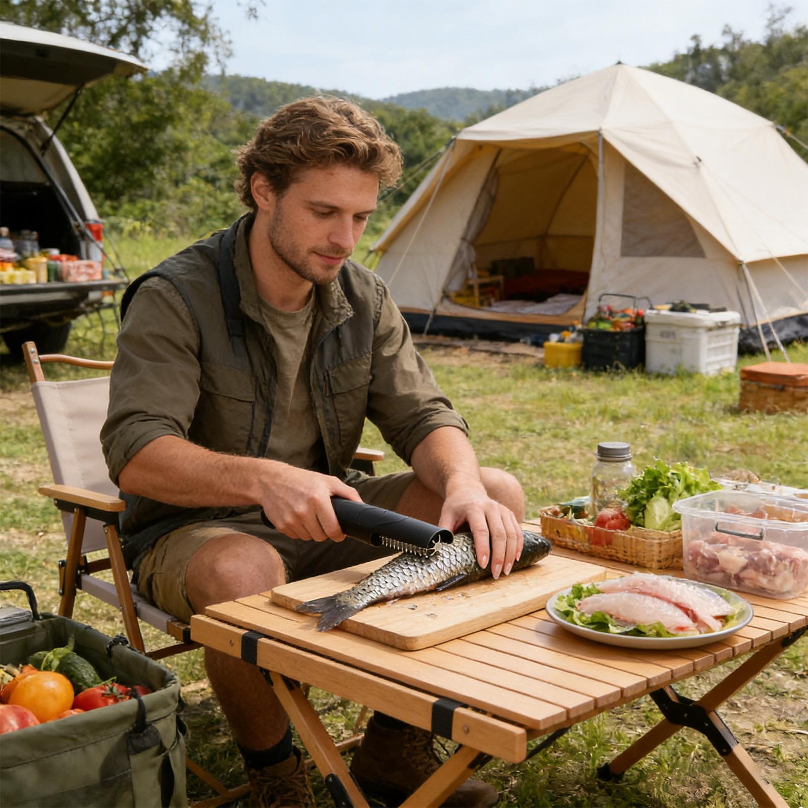 Meal Prep Restaurant - Écailleur de poisson sans fil, déchiqueteur