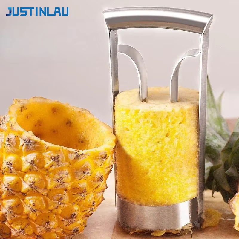 Pineapple Corer Slicer - JUSTINLAU Éplucheur et Coupe-Ananas en Acier
