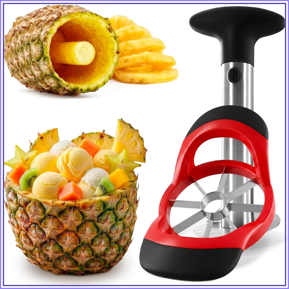 Pineapple Corer Slicer - Coupe-ananas en acier inoxydable - Coupe-fruits