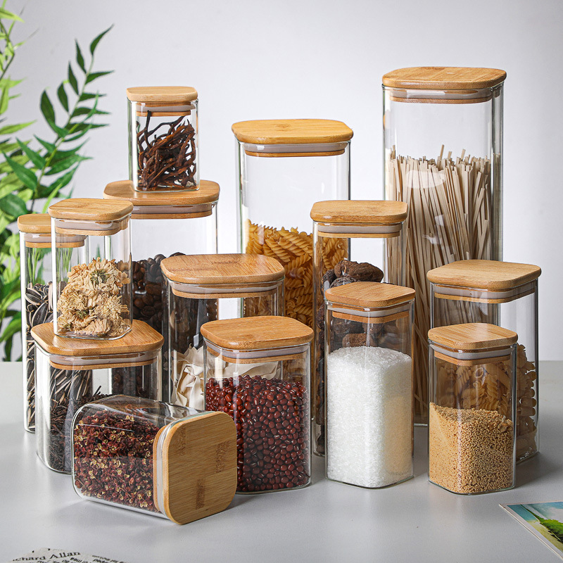 Meal Prep Glass Containers - Boîtes de rangement transparentes en verre