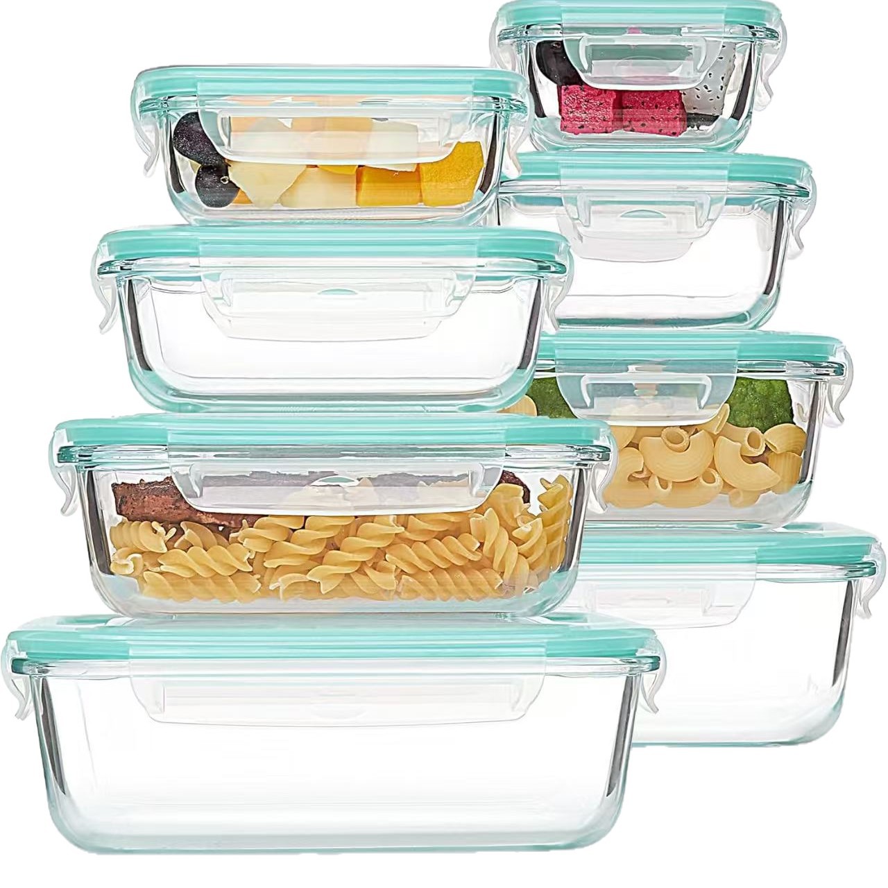 Ensemble de 8 boîtes à lunch e - Meal Prep Glass Containers avis et prix