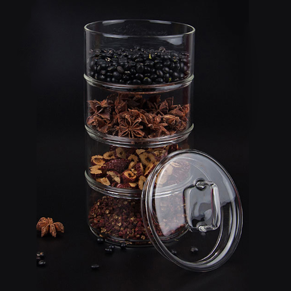 Bouteille en verre empilable m - Meal Prep Glass Containers avis et prix