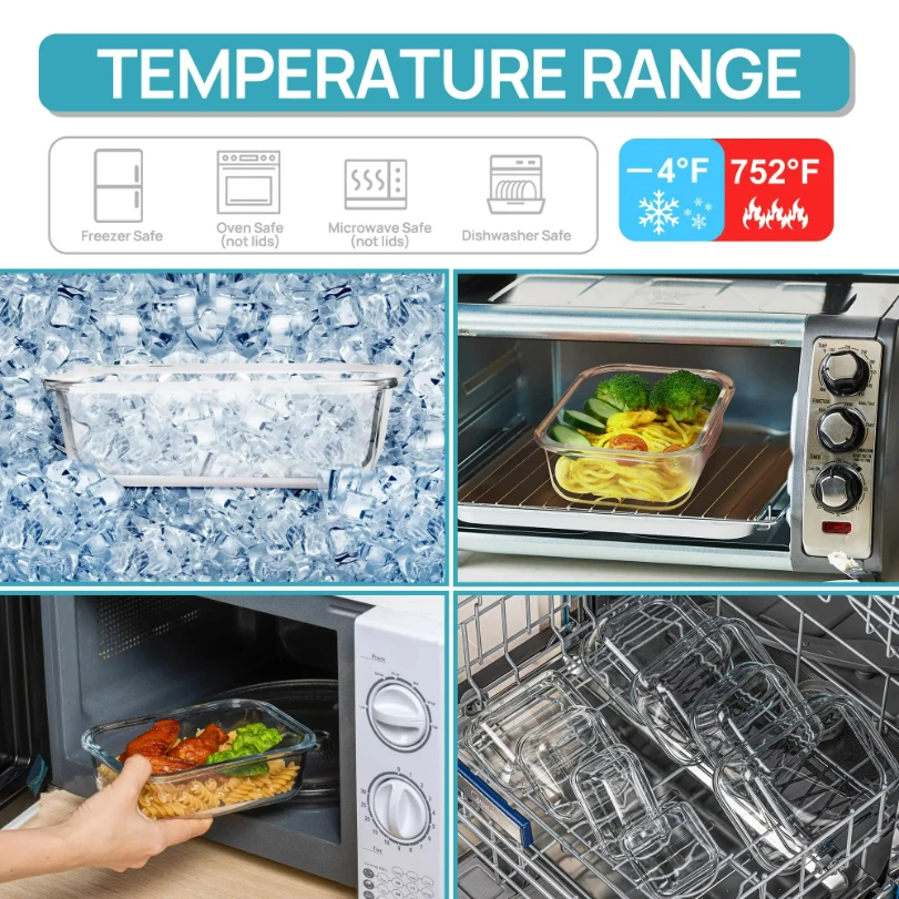 Boîtes de conservation aliment - Meal Prep Glass Containers avis et prix