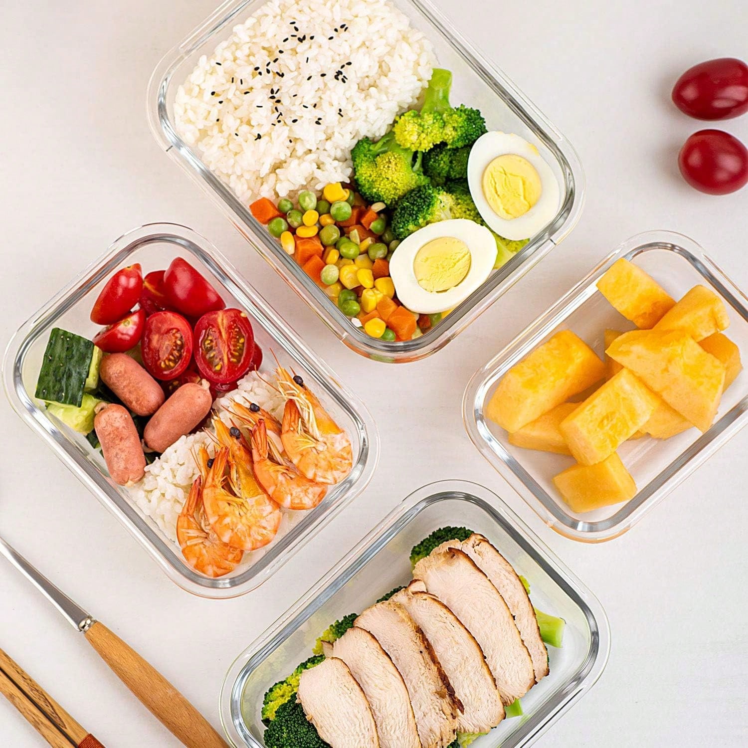 Lot de 10 récipients en verre  - Meal Prep Glass Containers avis et prix