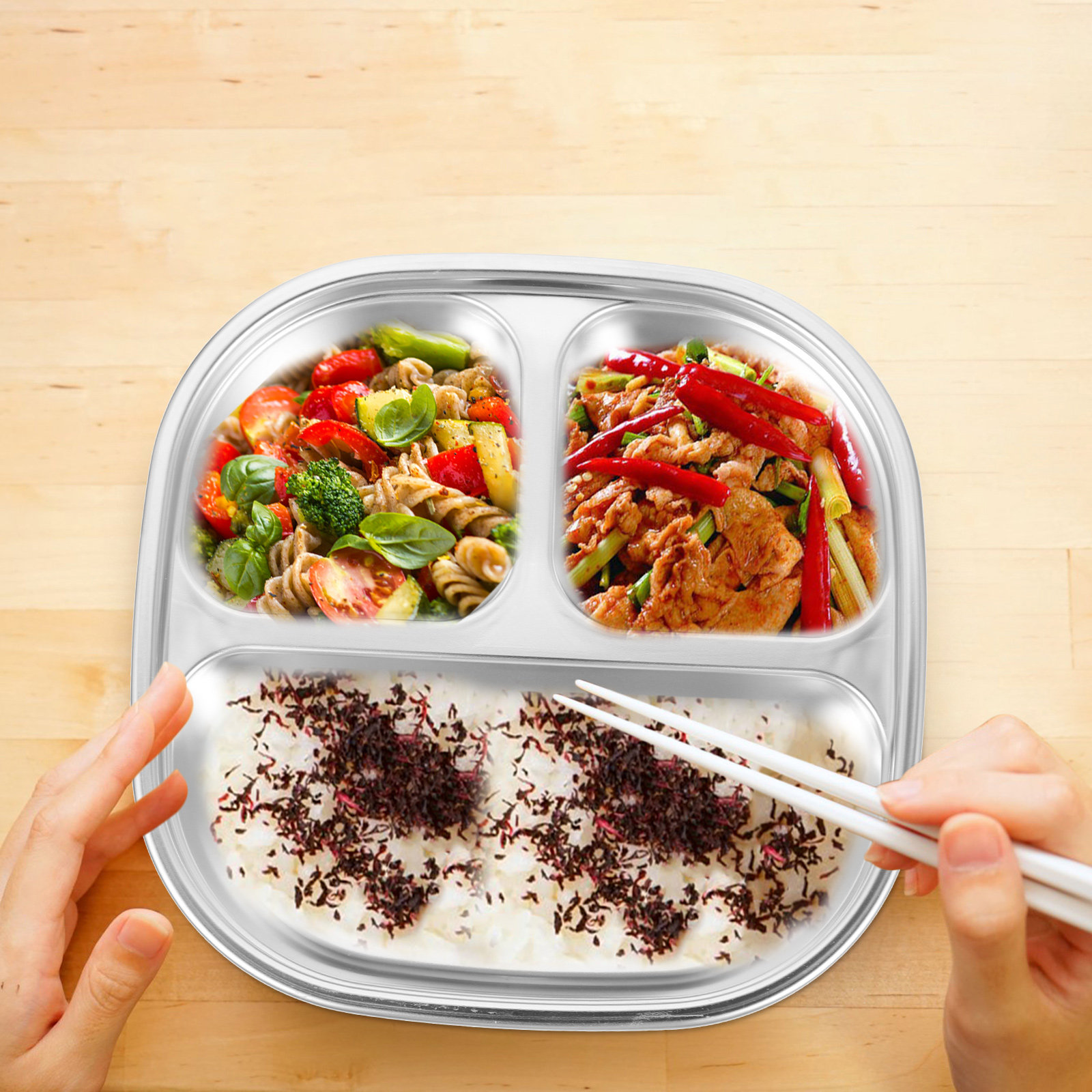 Assiette alimentaire divisée e - Meal Prep Restaurant avis et prix