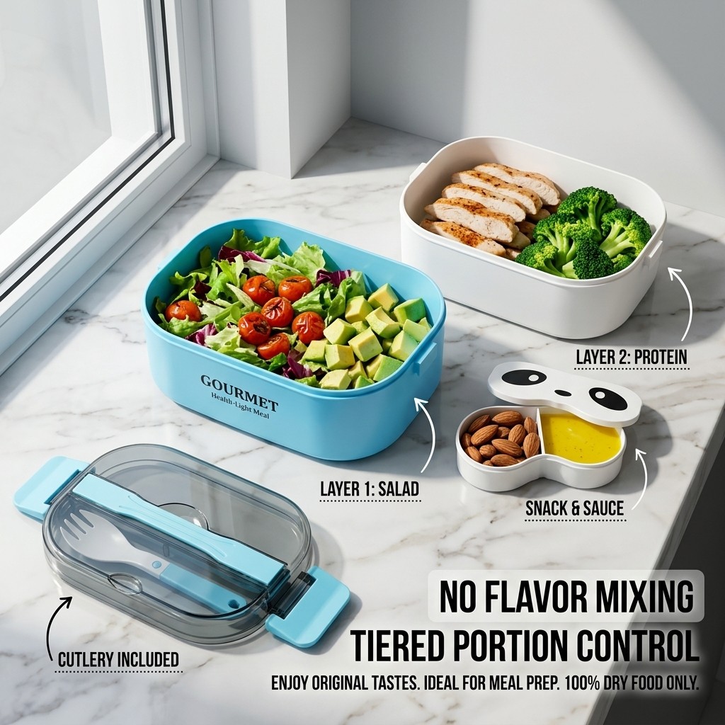 Boîte Bento en Plastique Compa - Meal Prep Or Prep Meal avis et prix
