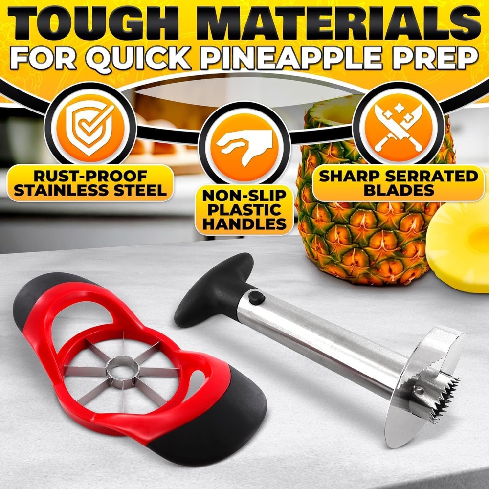Coupe-ananas en acier inoxydab - Pineapple Corer Slicer avis et prix