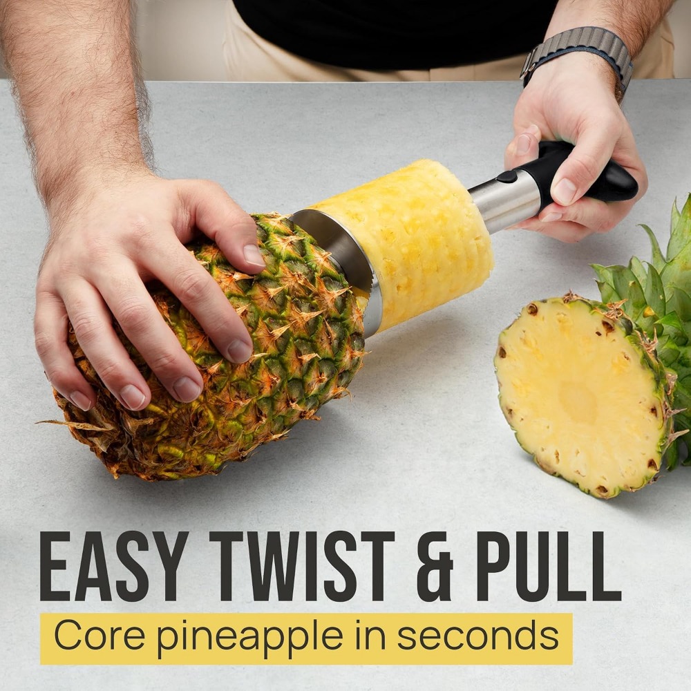 Coupe-ananas en acier inoxydab - Pineapple Corer Slicer avis et prix